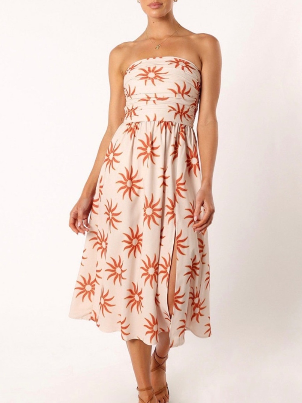 Petal & Pup Ryder Strapless Midi Sundress